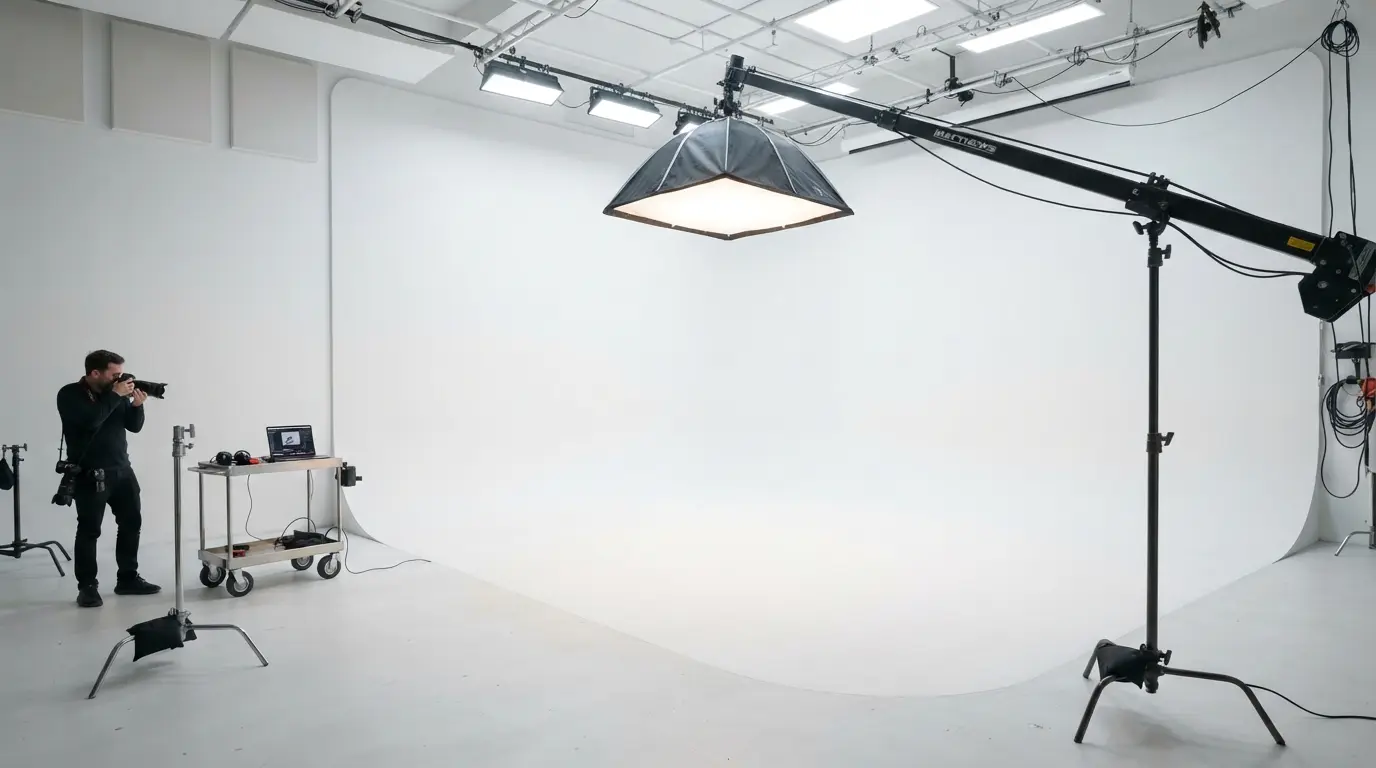 White cyclorama at Shutterdeck