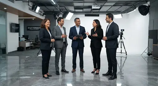 Corporate shoot in Gurgaon photo studio