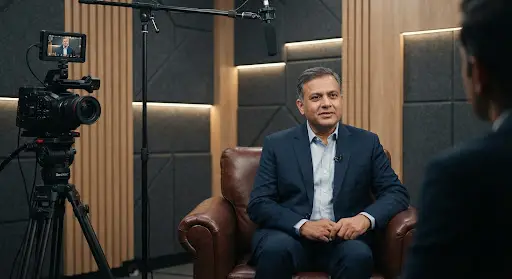 Corporate videos at a video shoot studio in Gurugram